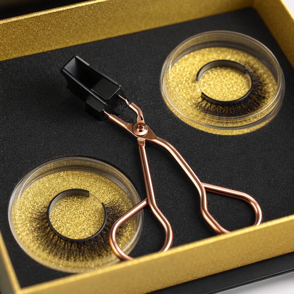 False eyelash beauty tools, makeup and skin care simulation, thickening, natural curling, single cluster, double eye gel details Picture