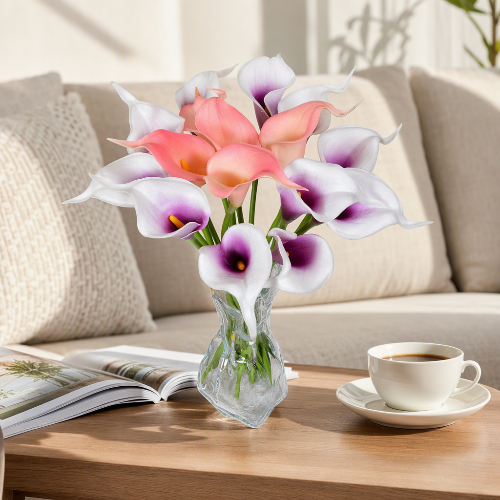 Colorful calla lily bouquets, birthday gifts, Valentine's Day carnations for delivery details Picture