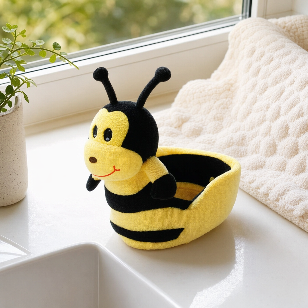 Amarillo y negro en forma de abeja para niños juguetes coche puzzle para la enseñanza temprana bebé empujar y tirar del coche details Picture