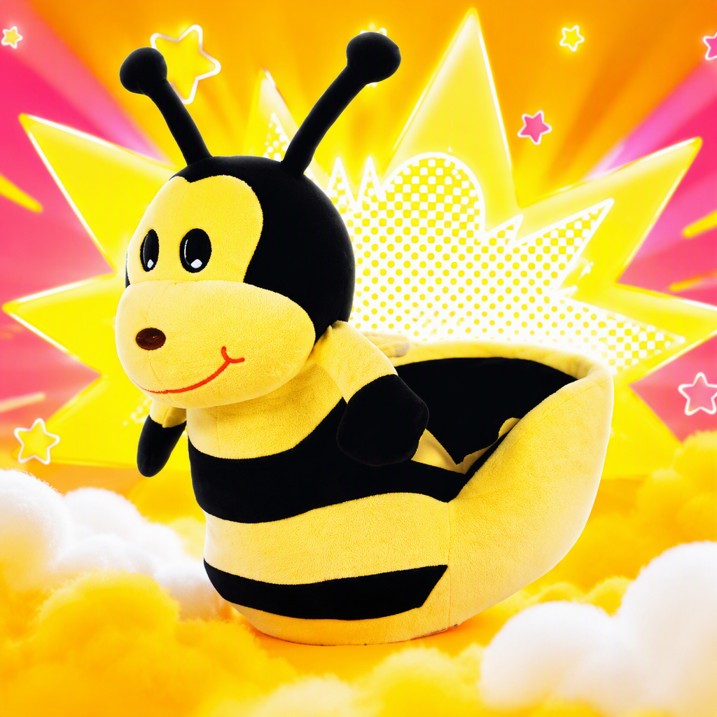 Amarillo y negro en forma de abeja para niños juguetes coche puzzle para la enseñanza temprana bebé empujar y tirar del coche Specification image