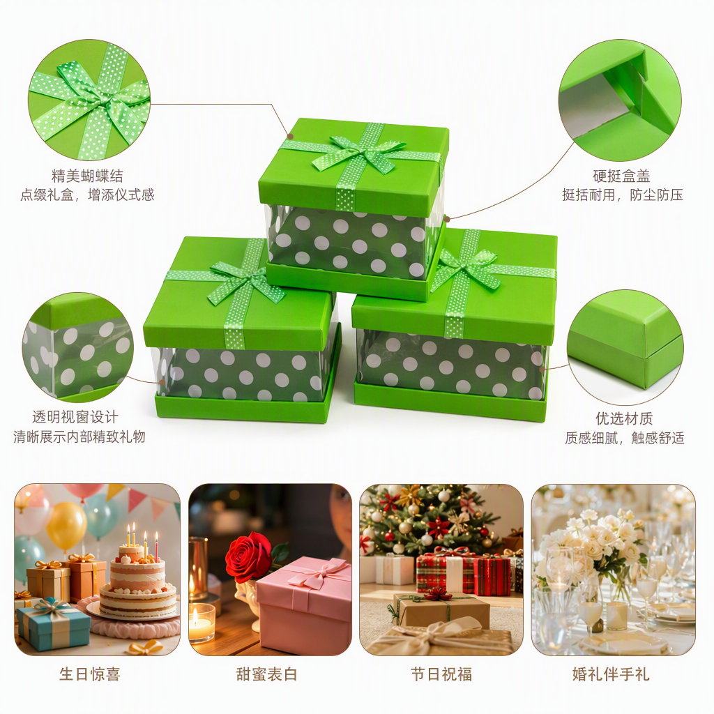 Embalaje de regalo diario paquete de caja de regalo exquisita bolsa de papel ecológica de tipo universal Specification image