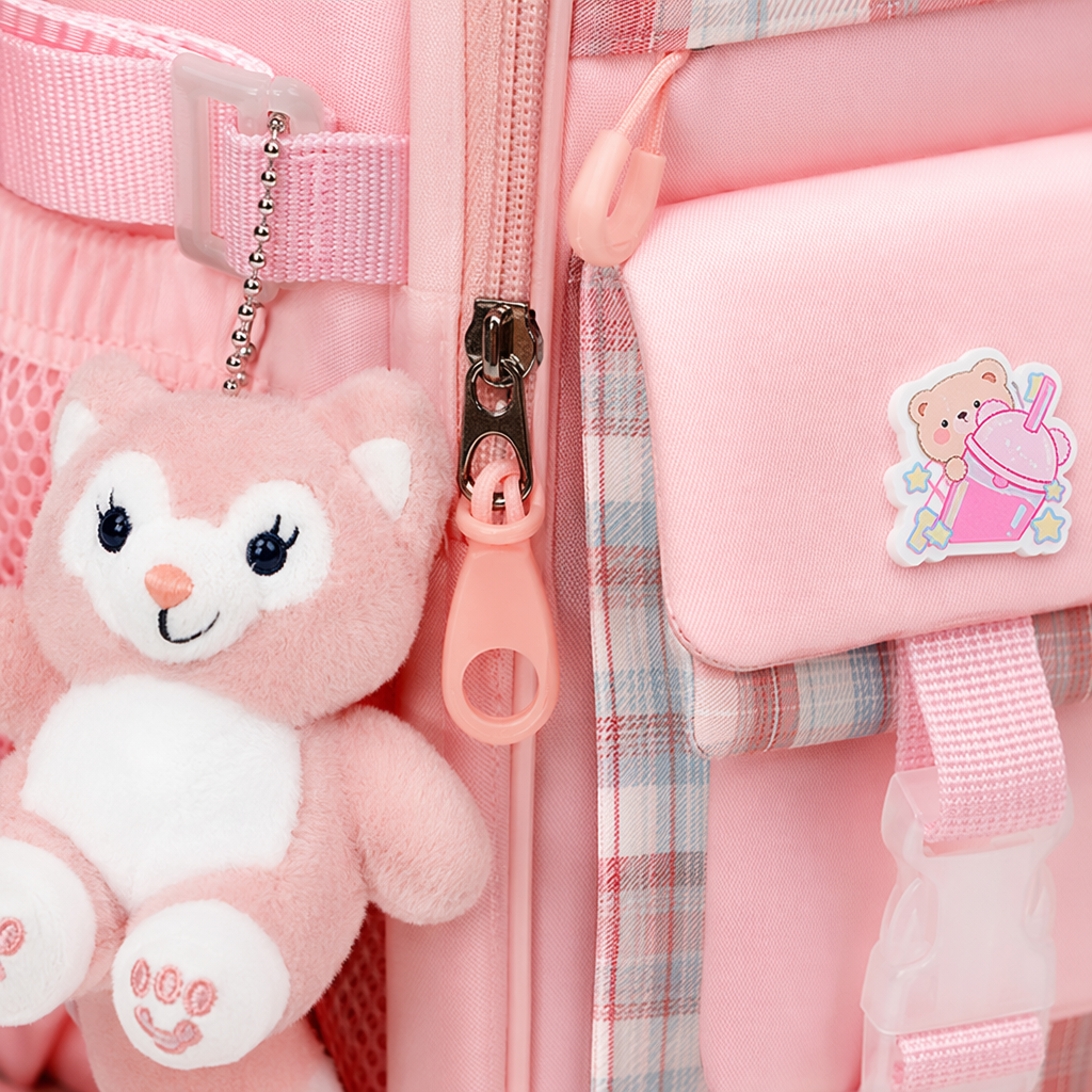Pink children 's schoolbag lightweight large capacity students' school backpack 🎒 Application Scenario