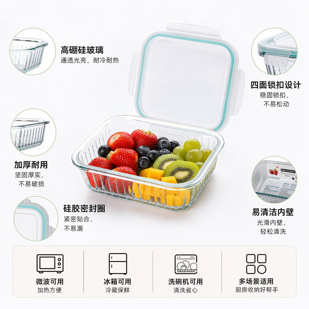 收纳罐、玻璃密封罐实物图
