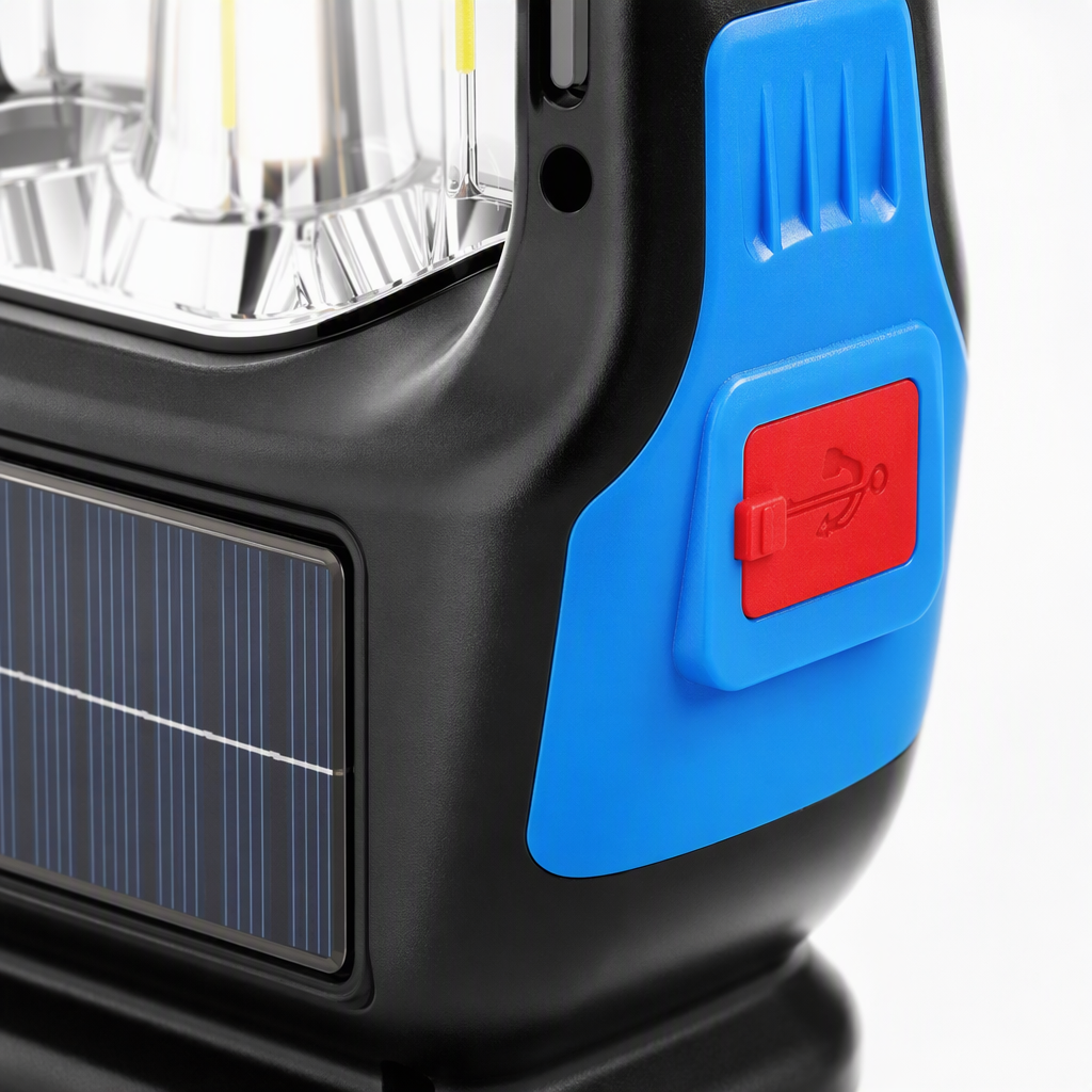 Black and blue-edge solar garden lamp, energy-saving and environmentally friendly outdoor lighting, waterproof design Application Scenario