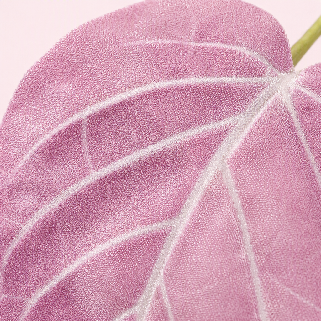Pink heart-shaped leaf decorative ornaments, home creative green plant simulation leaves Application Scenario