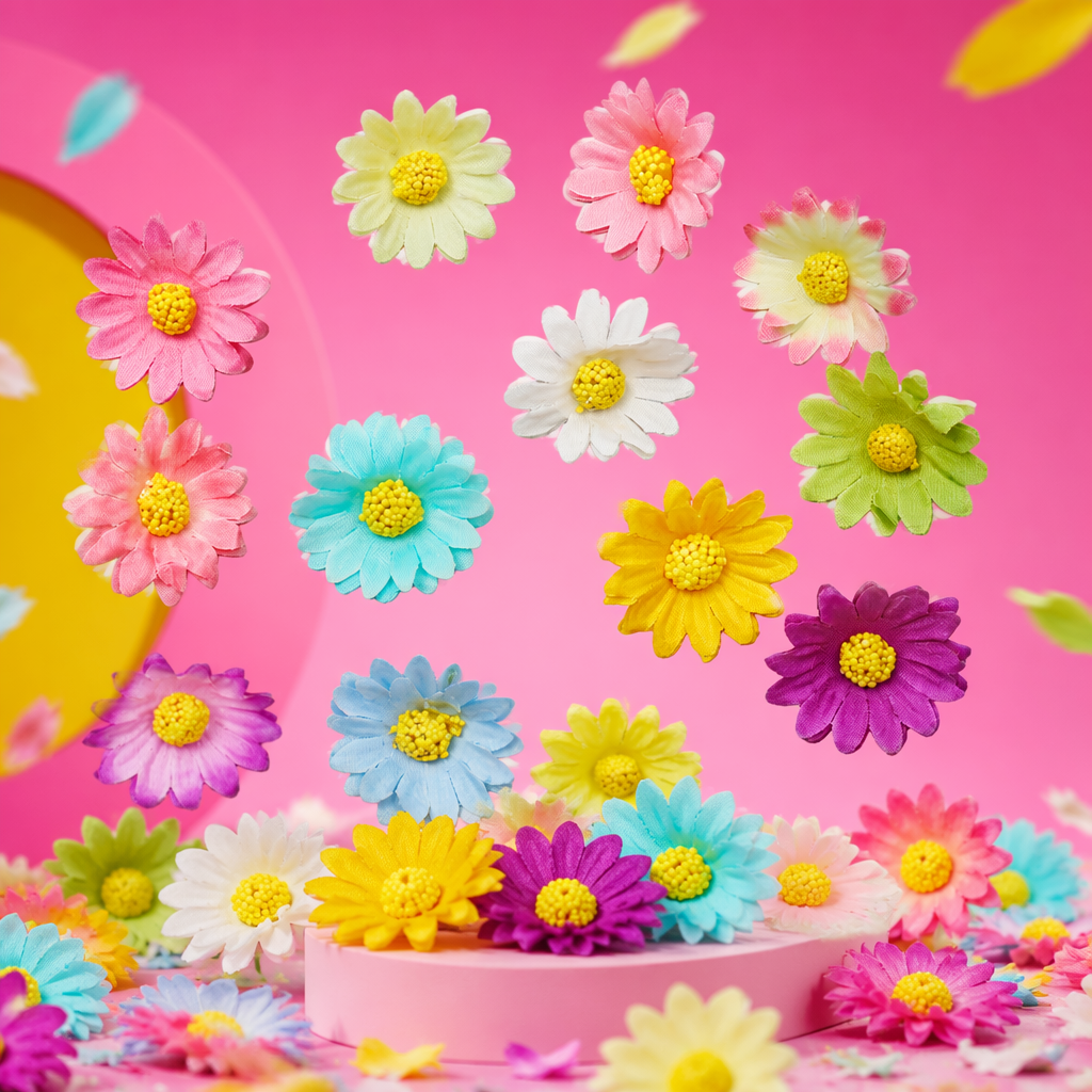 Colorful daisies, decorative flowers, artificial dried flowers, home ornaments, wedding decorations Specification image