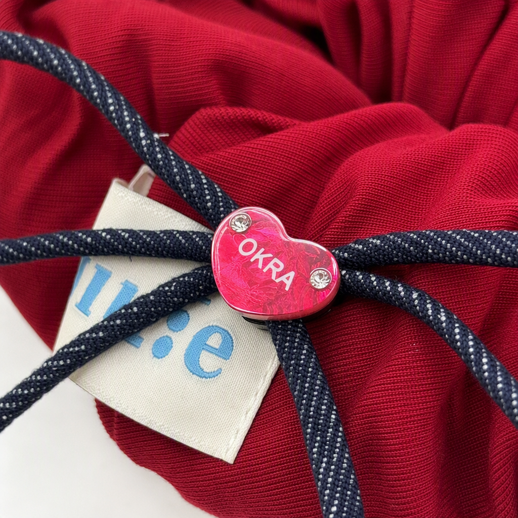 Red hair band, soft, elastic and anti-slip hair tie products Application Scenario