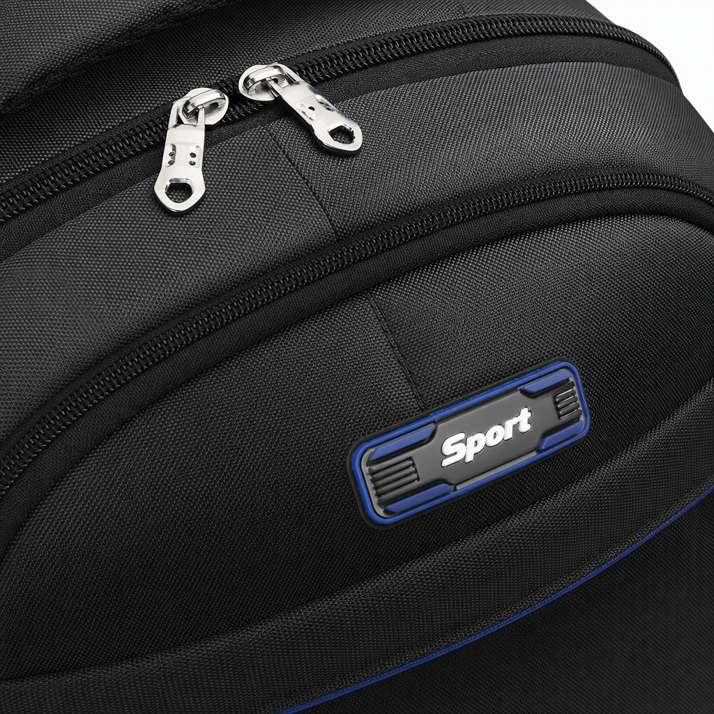 The grey nylon waterproof backpack is lightweight, wear-resistant and has a large capacity for commuting to school Application Scenario