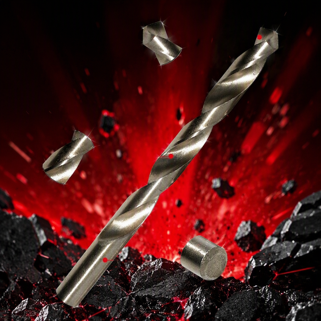 The silver twist drill bit is a special high-speed steel drill bit for metal processing, with a diameter of 6mm Specification image