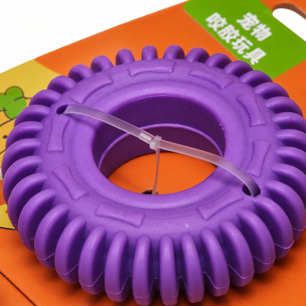 The colorful biting rubber toy is safe and non-toxic for chewing, soothing and grinding teeth with silicone Application Scenario