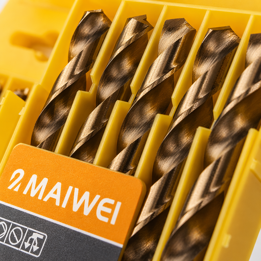 Yellow packaging drill bit set, metal drill bit group, multi-specification household power tool accessories Application Scenario