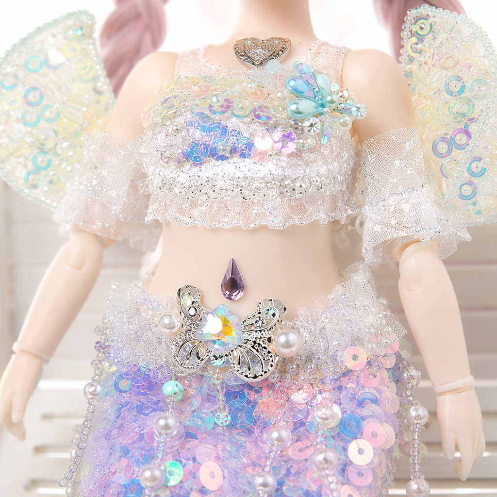 Colorful sequined mermaid dolls are cute and adorable decorative ornaments Application Scenario