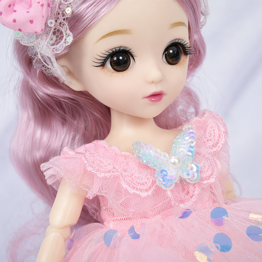 Pink, purple and blue three-color gauze dress for girls' summer puffy skirt Application Scenario