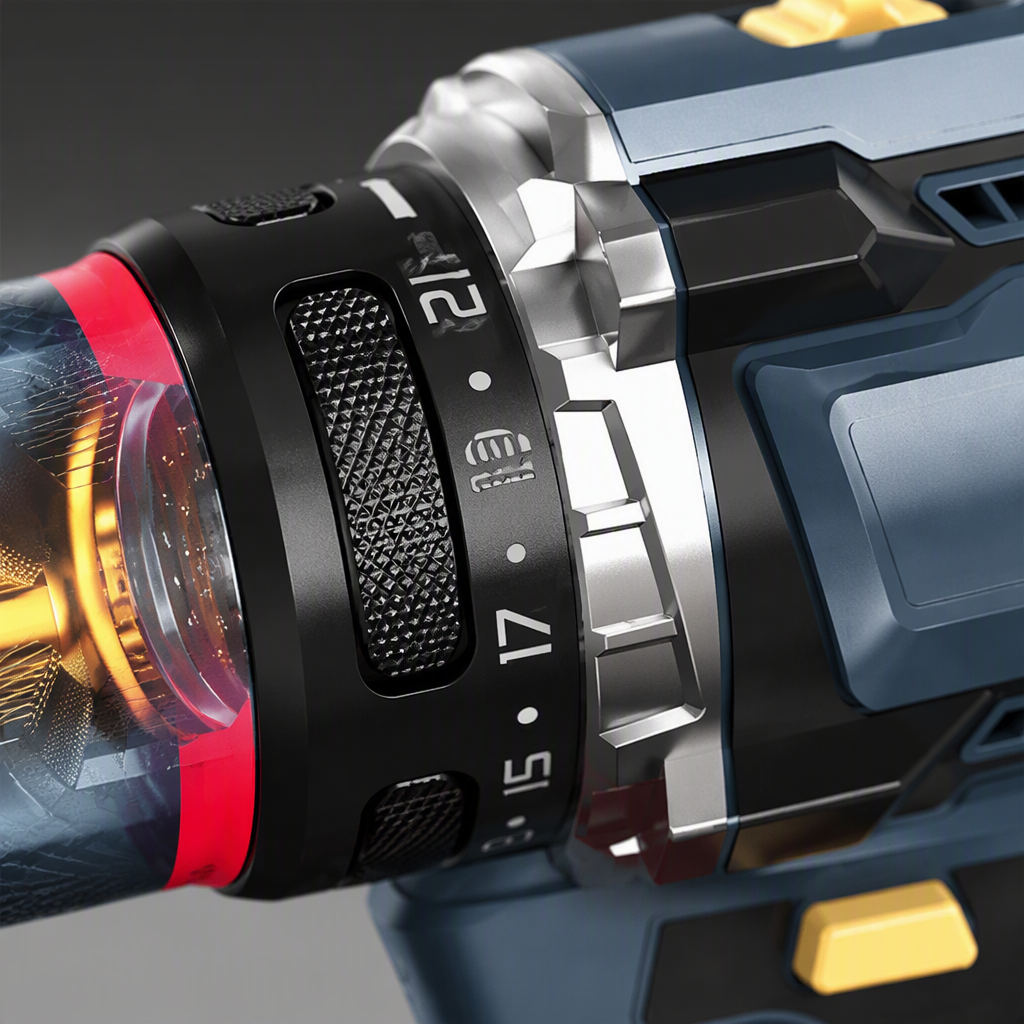 The blue-black electric drill is held by hand to operate a household rechargeable electric screwdriver Application Scenario