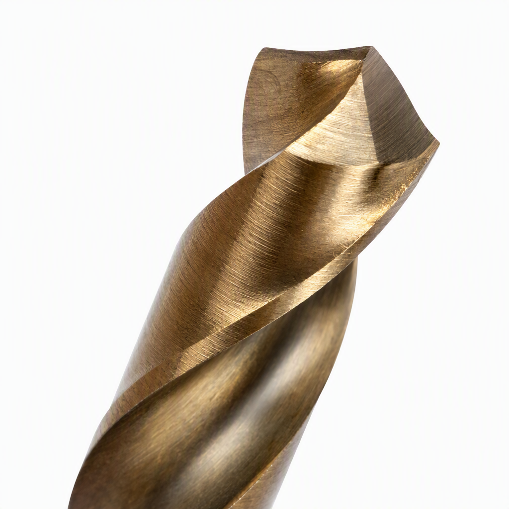 Golden twist drill bit metal drilling tool, high-speed steel material helical cutting edge Application Scenario