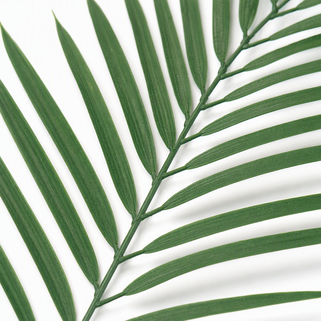 Green palm leaf decorative wall stickers tropical style home background wall fabric hanging decorations Application Scenario