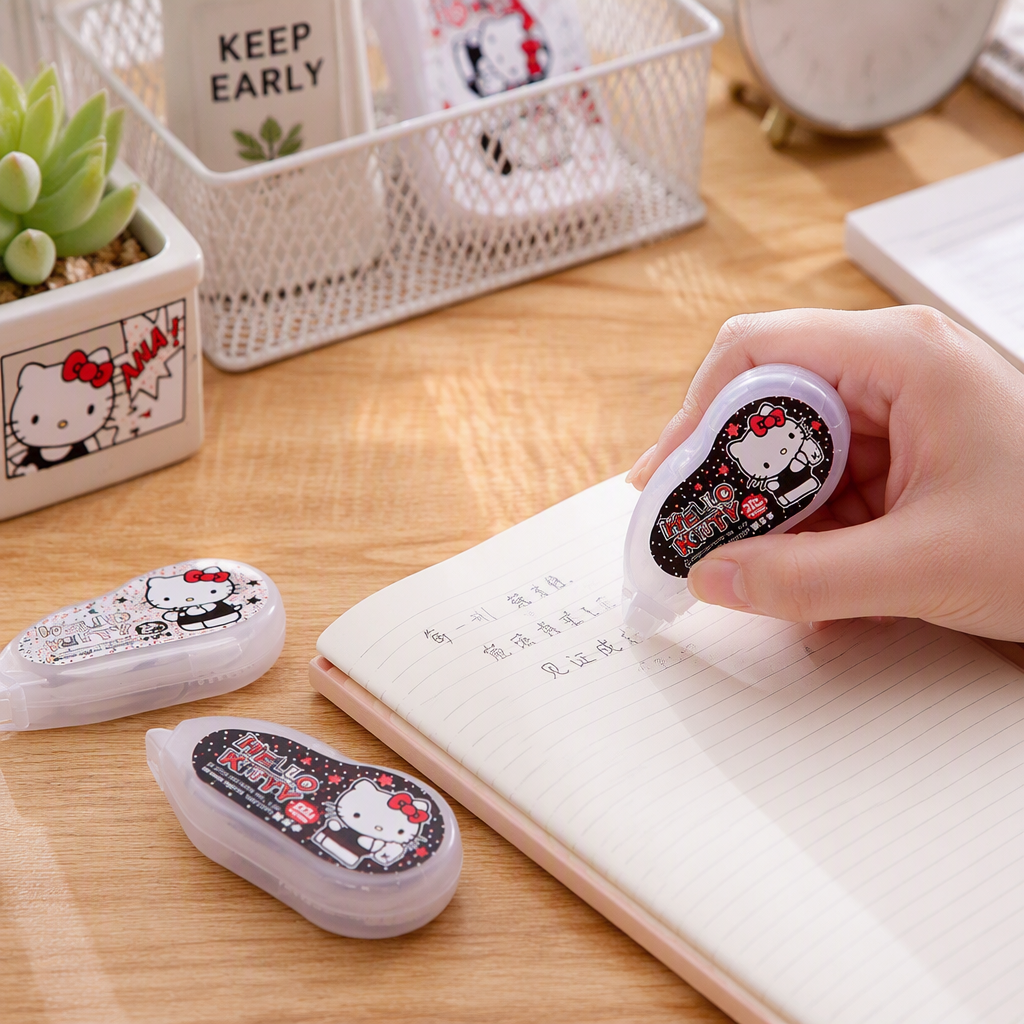 广博正版Hello Kitty修正带 20米大容量三丽鸥联名学生改错带不断带涂改带产品图