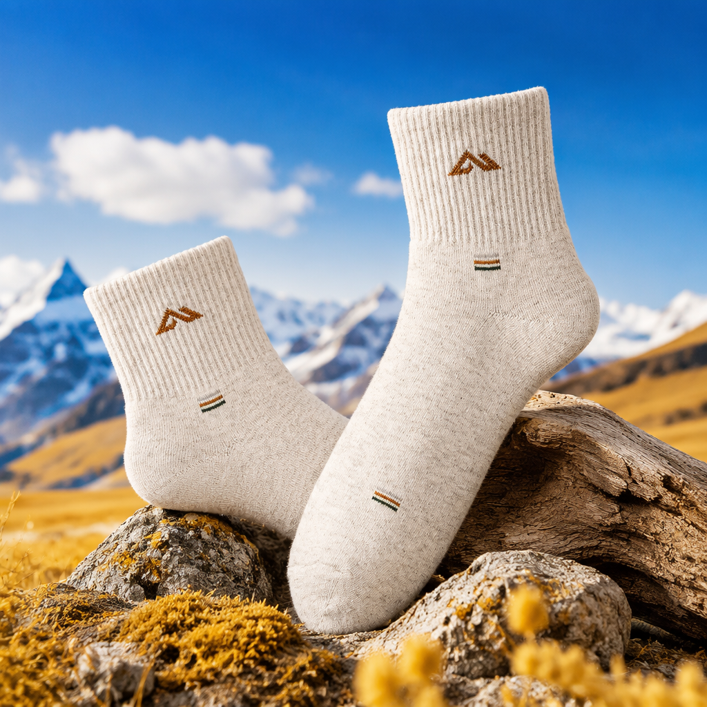 Beige pure cotton short socks for both men and women, breathable and sweat-absorbing sports and casual wear Specification image