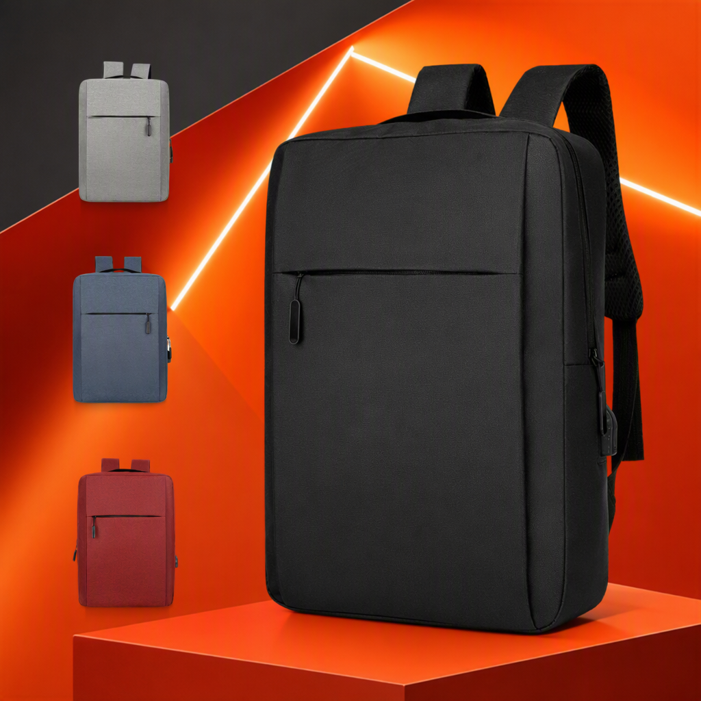 Black backpack, nylon waterproof, simple business and casual backpack for commuting Specification image