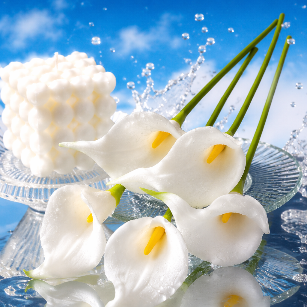 White calla lily bouquets are used as decorative items for the living room and bedroom Specification image