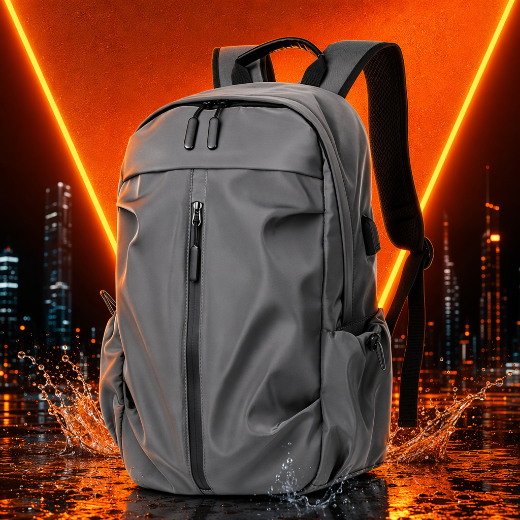 حقيبة سفر خفيفة ذات سعة كبيرة، للرجال والنساء، تحمل حقيبة سفر خفيفة رمادية بسيطة Specification image