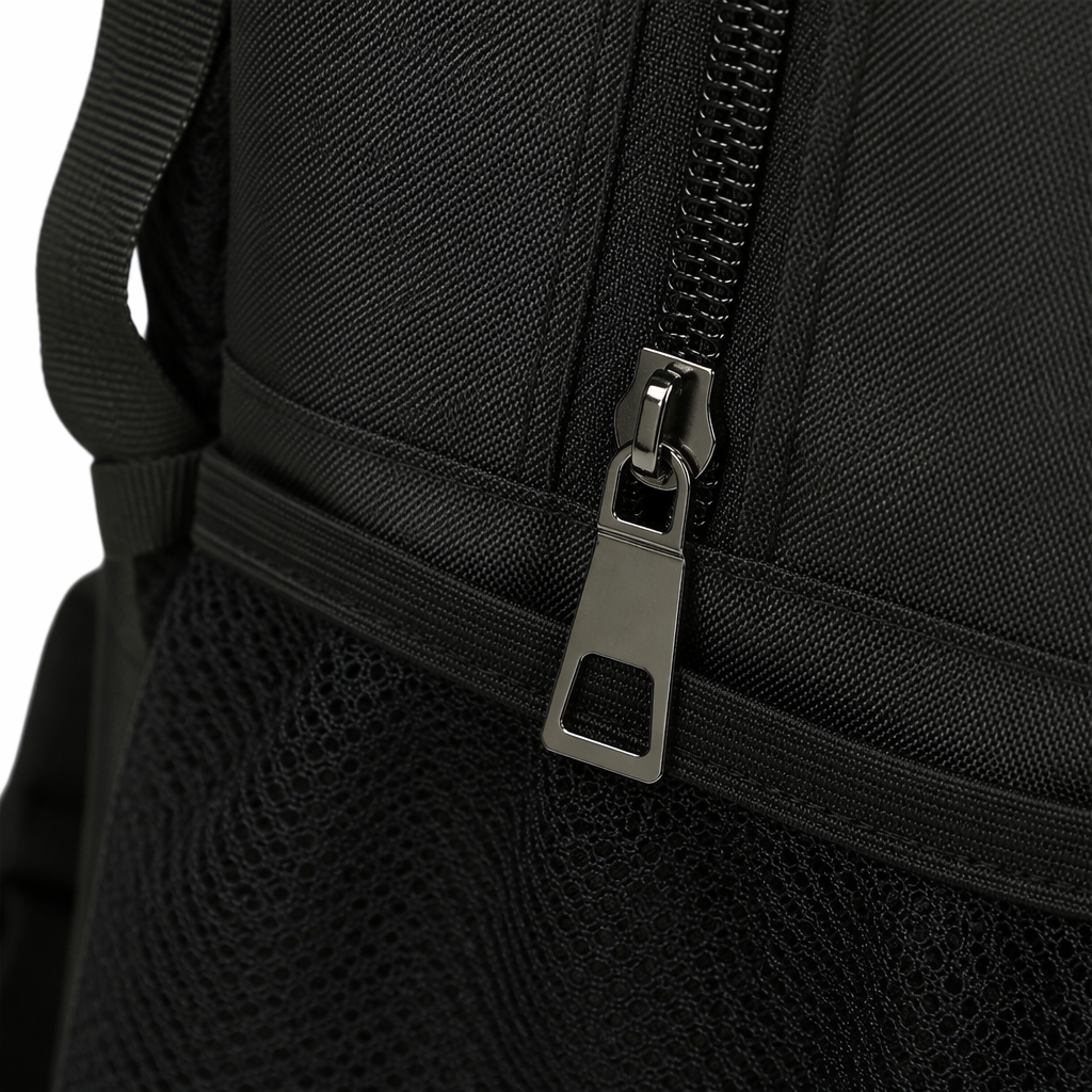 This black, simple business and casual backpack is lightweight, wear-resistant and has a large capacity for commuting and student use Application Scenario