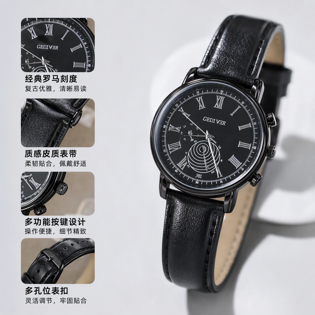 Clothing accessories, other watches, fashionable, simple and versatile wristwatches Application Scenario