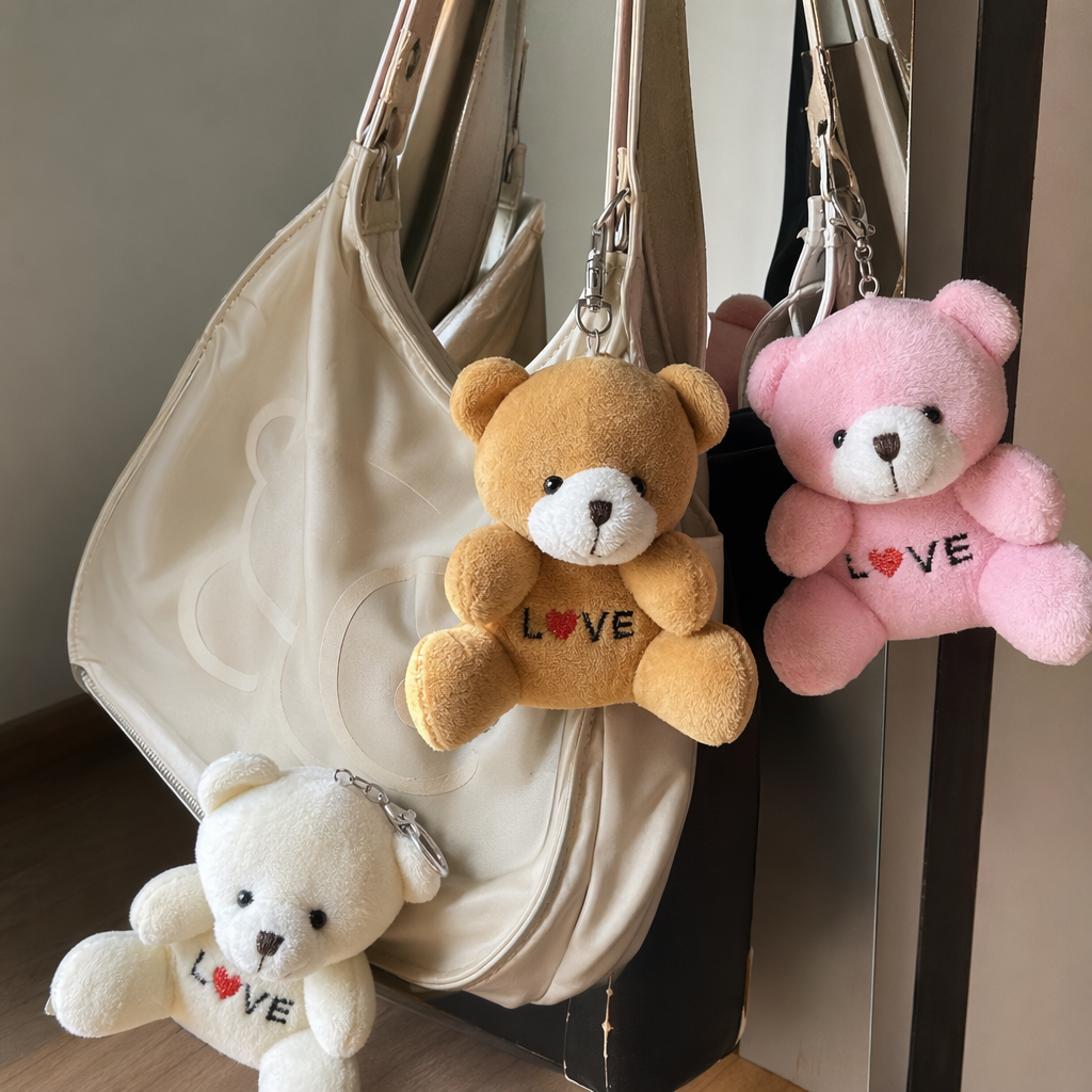 Brown bear plush toy, cute throw pillow, children's gift, home decoration details Picture