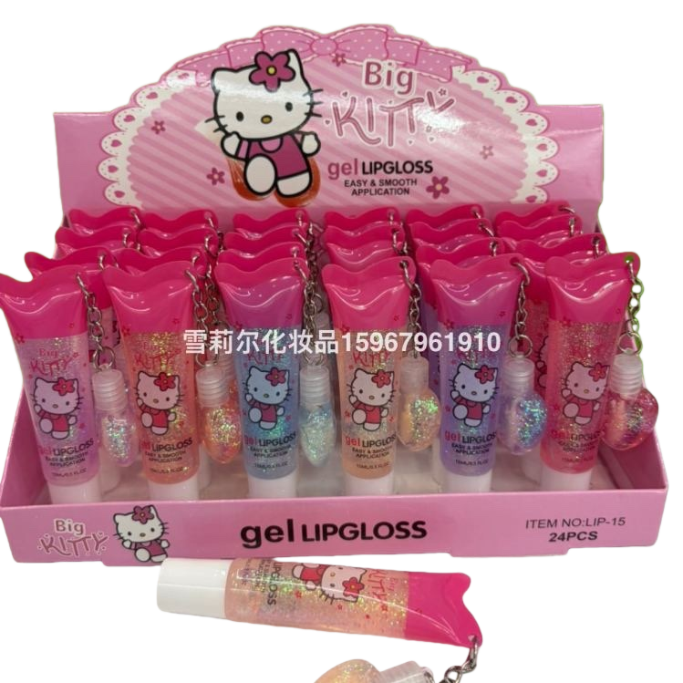 Розовый гель для губ "Hello Kitty", увлажняющий и увлажняющий Item Picture