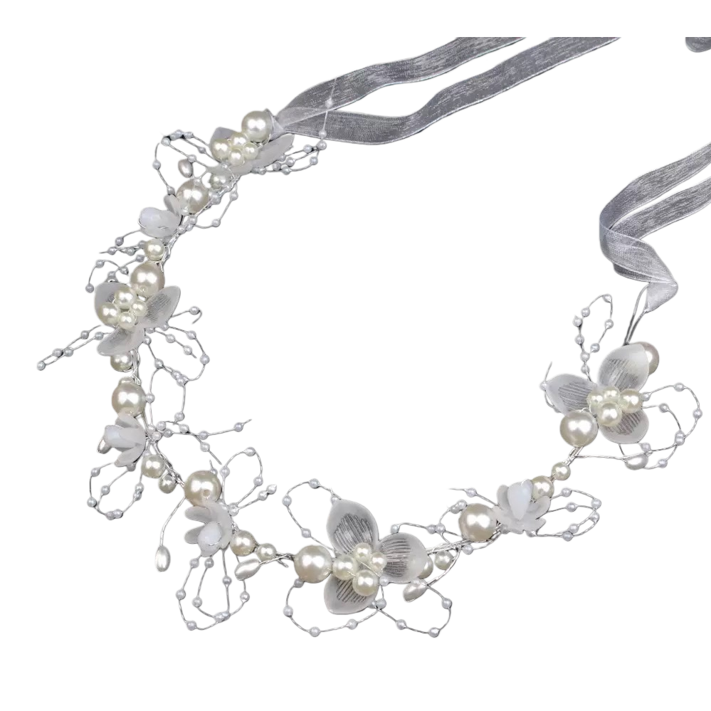 والشعر الازهار اللؤلؤية البيضاء Item Picture