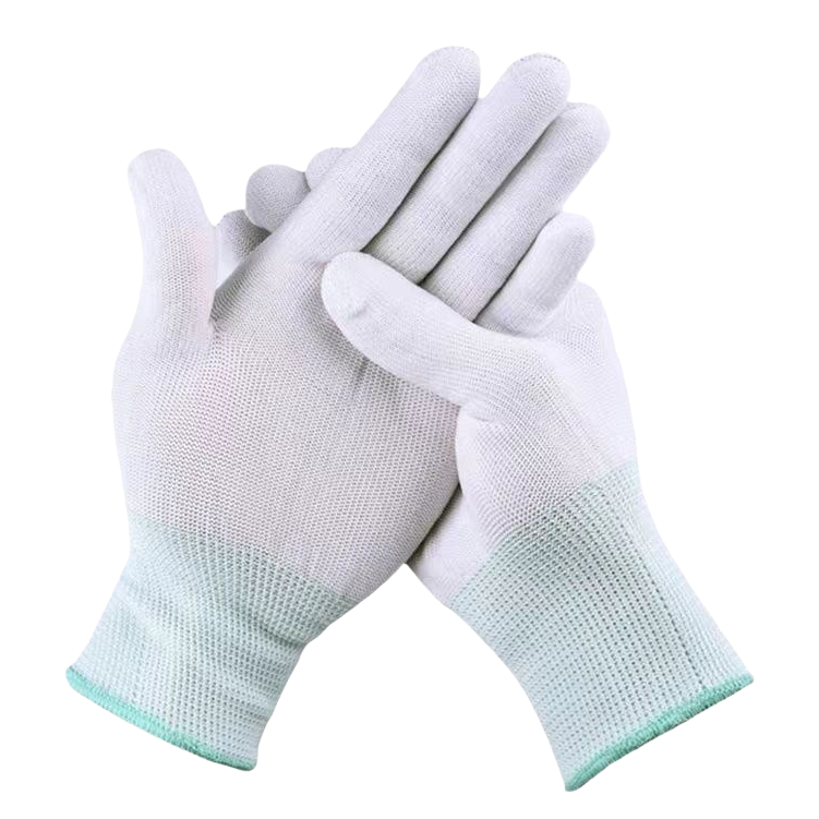 Guantes blancos suaves transpirables antideslizantes resistentes al desgaste múltiples escenas de trabajo suministros de protección laboral cómodos para las manos - 5
