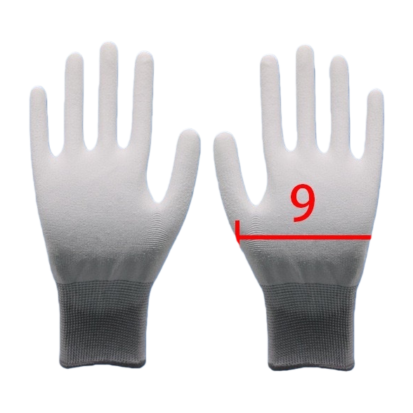 Guantes de nylon blancos antideslizantes resistentes al desgaste guantes de trabajo de protección de protección laboral respirables y duraderos a prueba de polvo a prueba de aceite a prueba de aceite guantes resistentes al desgaste - 5
