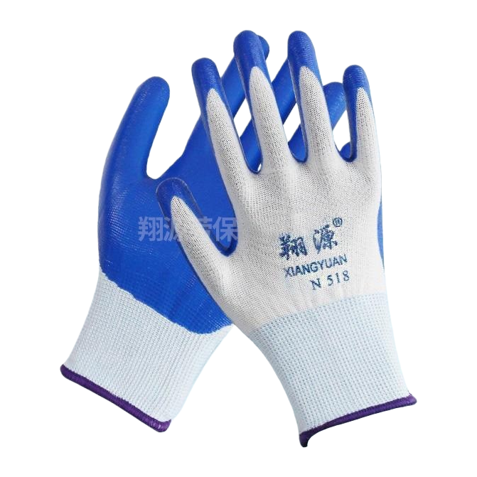 Guantes de protección azul y blanco transpirables y duraderos para limpieza industrial equipos de protección de seguridad para el trabajo en el hogar - 5