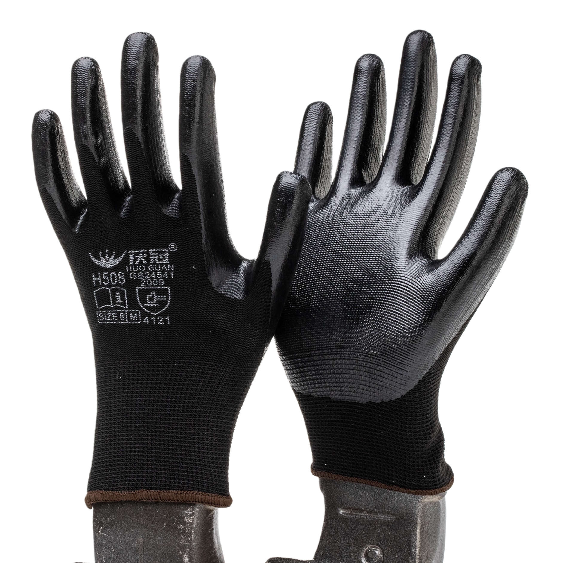 Guantes de protección anticorte negro de alta resistencia resistencia al desgaste resistencia al aceite mantenimiento mecánico aplicable equipo de protección de seguridad - 5