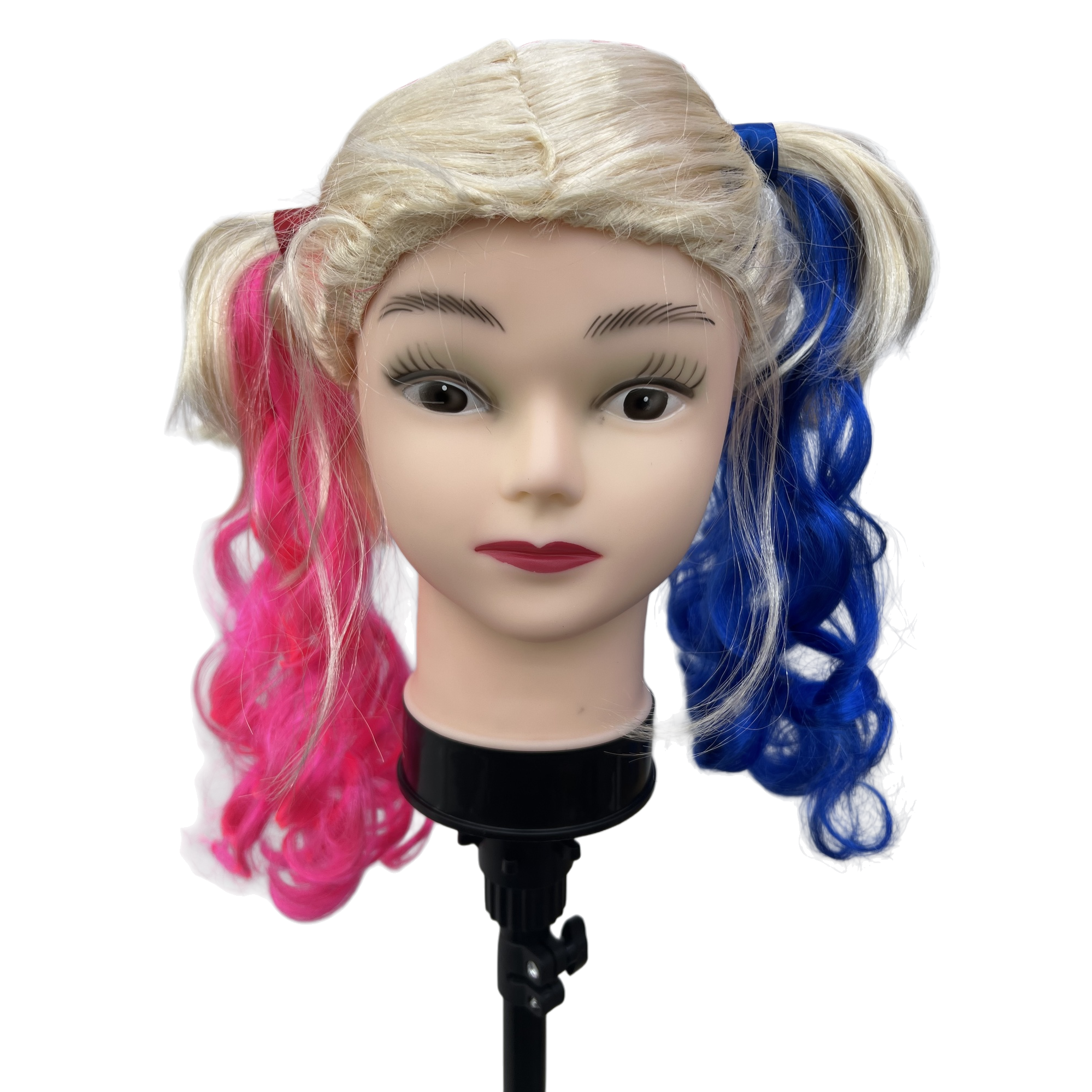 Colorful wigs, doll head models, children's toys, creative dressing accessories, fun DIY handicrafts Item Picture