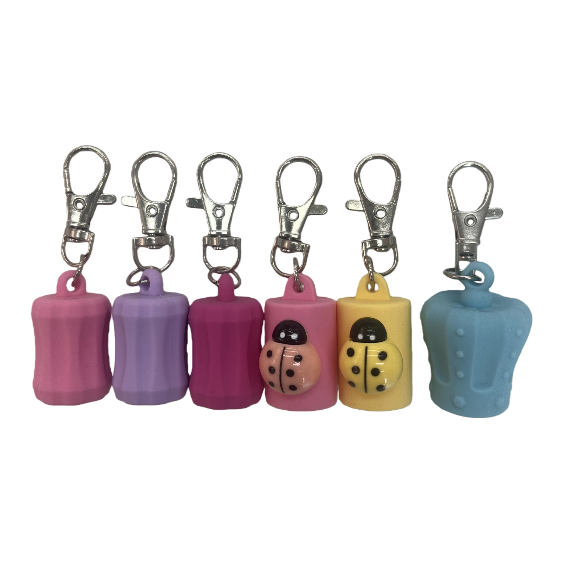 Colorful silicone key pendants, creative cartoon key chains, personalized key rings, couple key accessories and gifts Item Picture