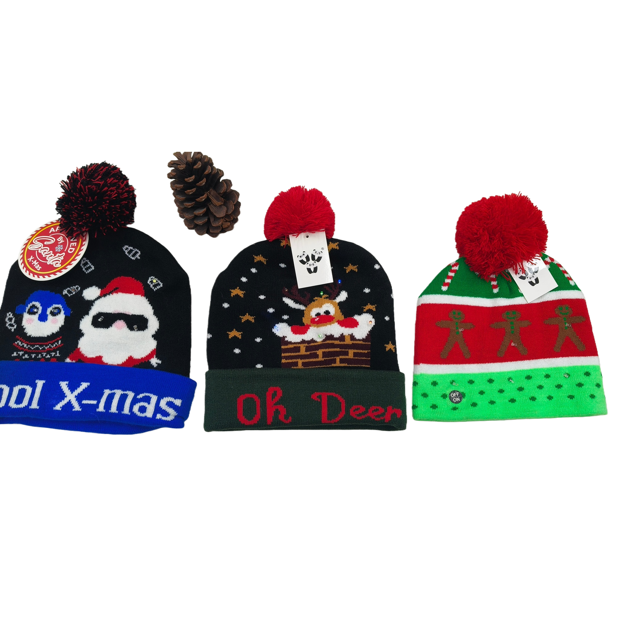 The illuminated Christmas hat, fashionable knitted hat, warm and versatile, autumn and winter casual hats for both women and men, headscarves, and trendy hats come in a variety of styles Specification image