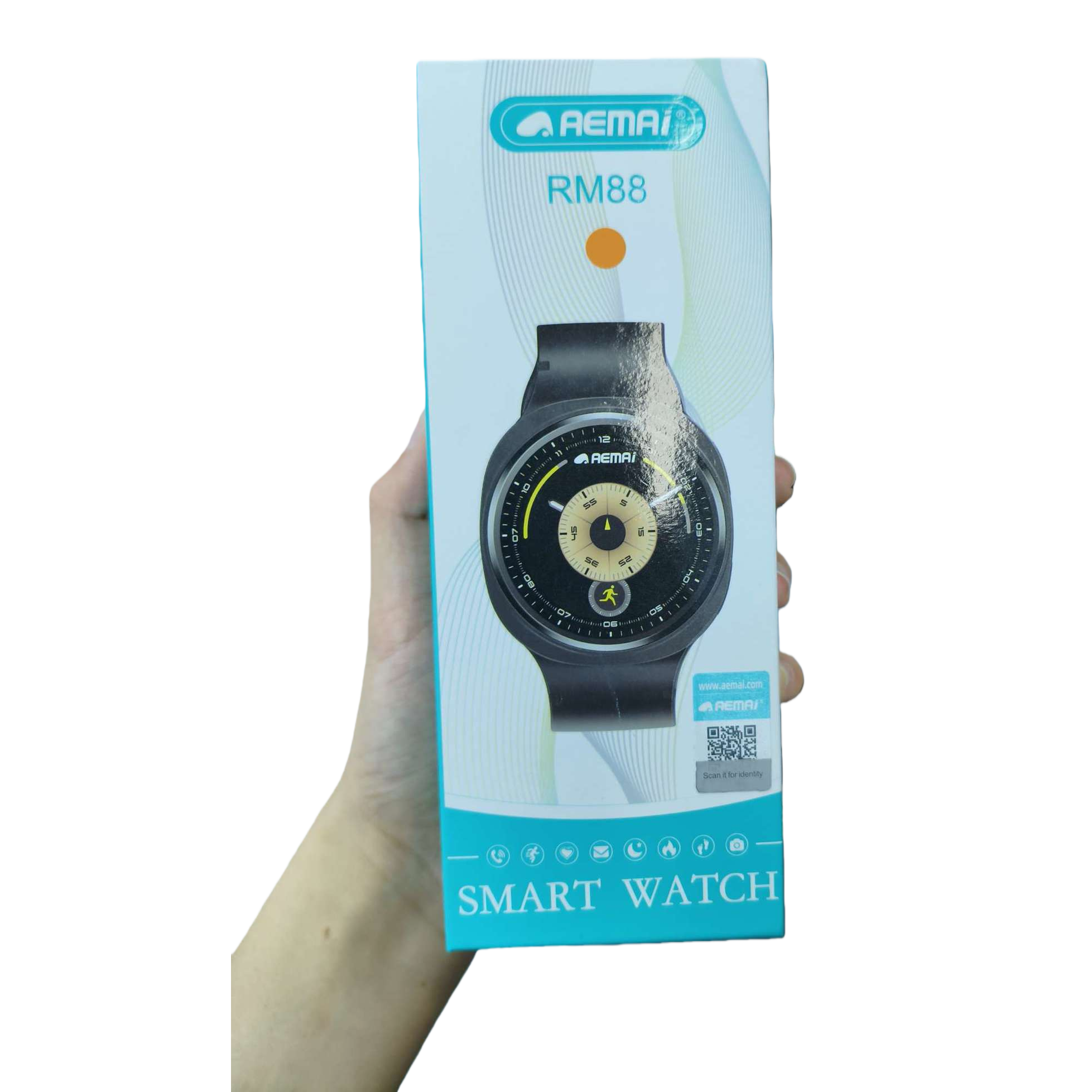 الساعة الذكية المتعددة الوظائف، العبوات البيضاء ذات التصميم البسيط، الساعة AEMAI RM88. Item Picture