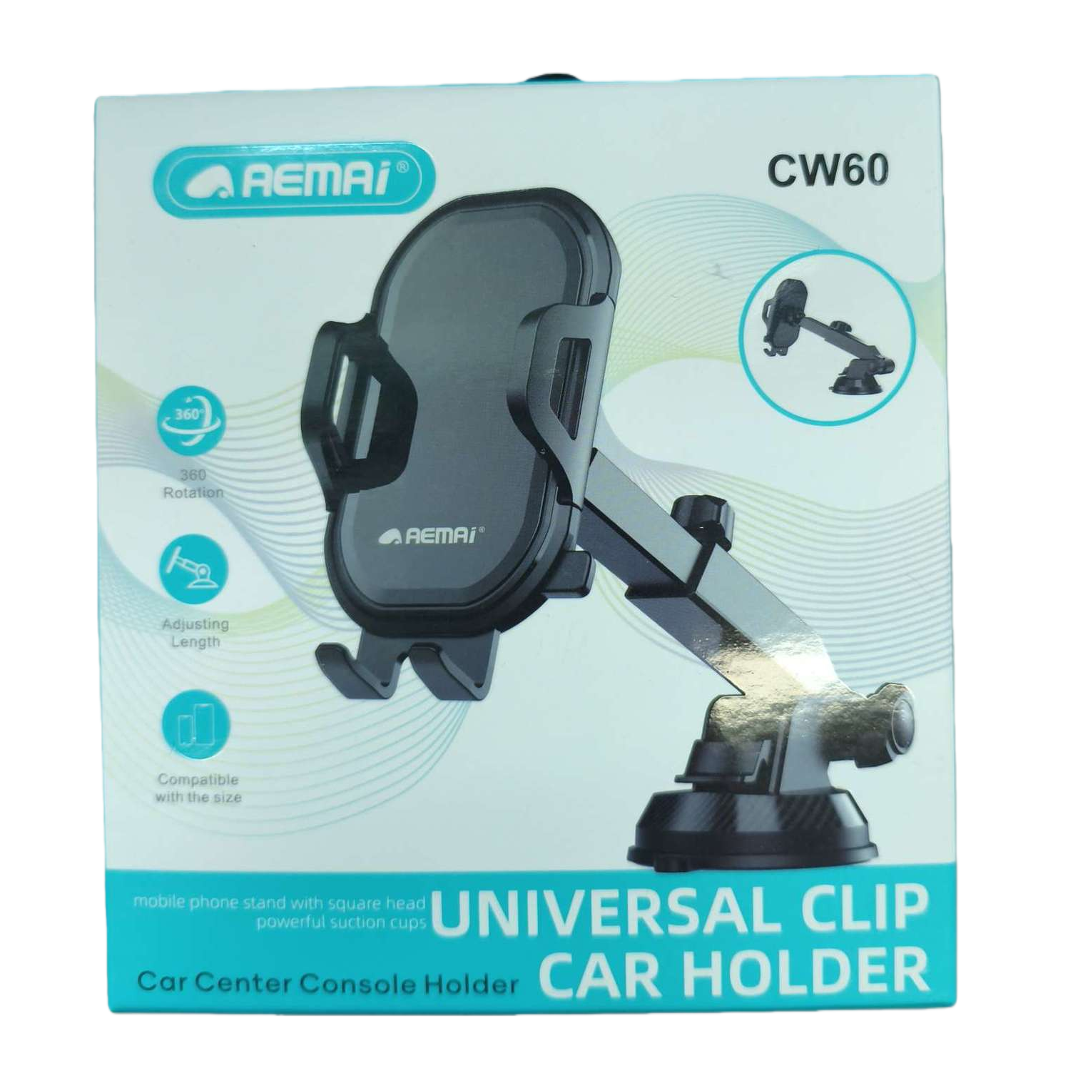 The black multi-functional car stand, car phone support frame and navigation stand are simple and durable Item Picture