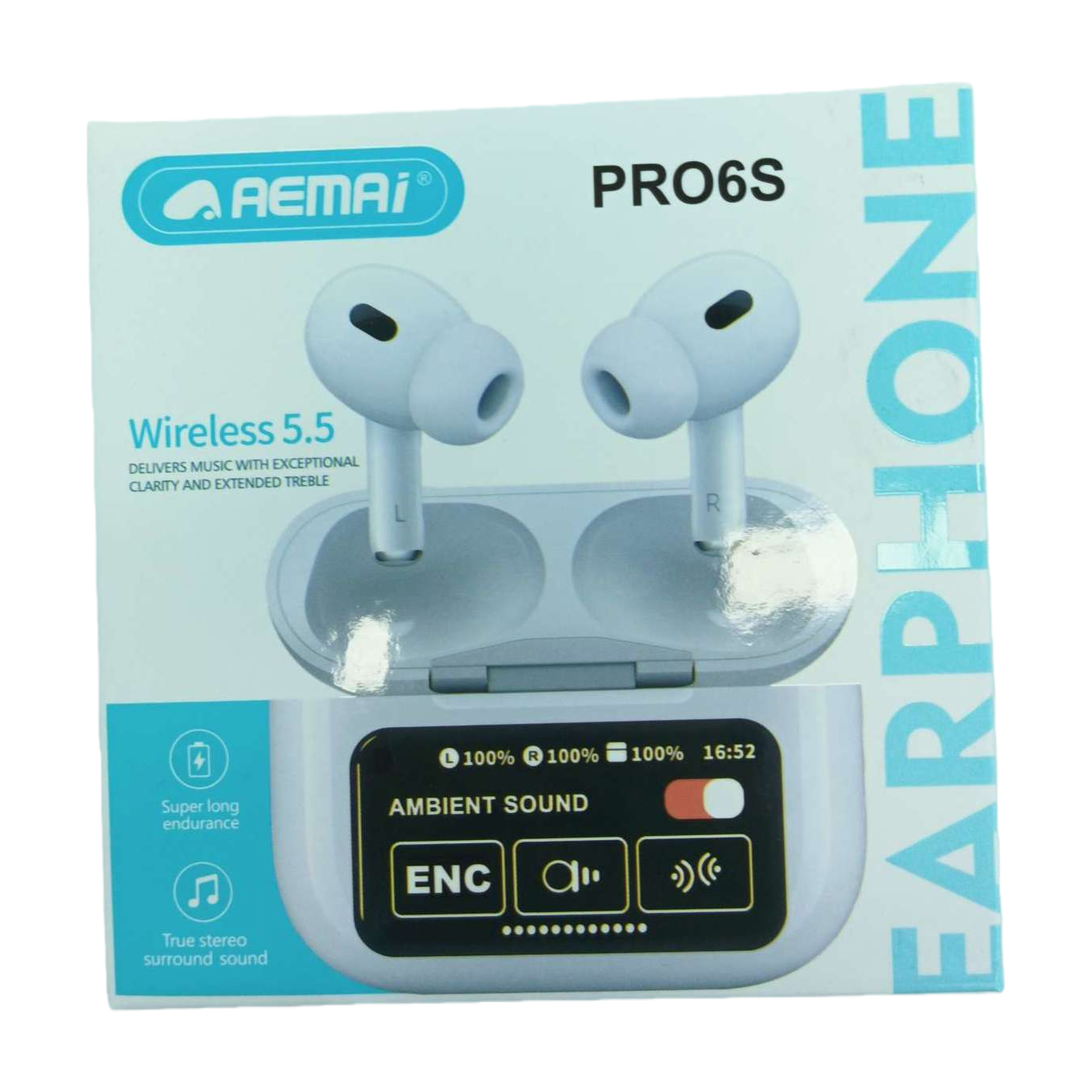 The white wireless earphone storage case, portable earphone protection case and earphone accessory storage bag are simple and fashionable Item Picture