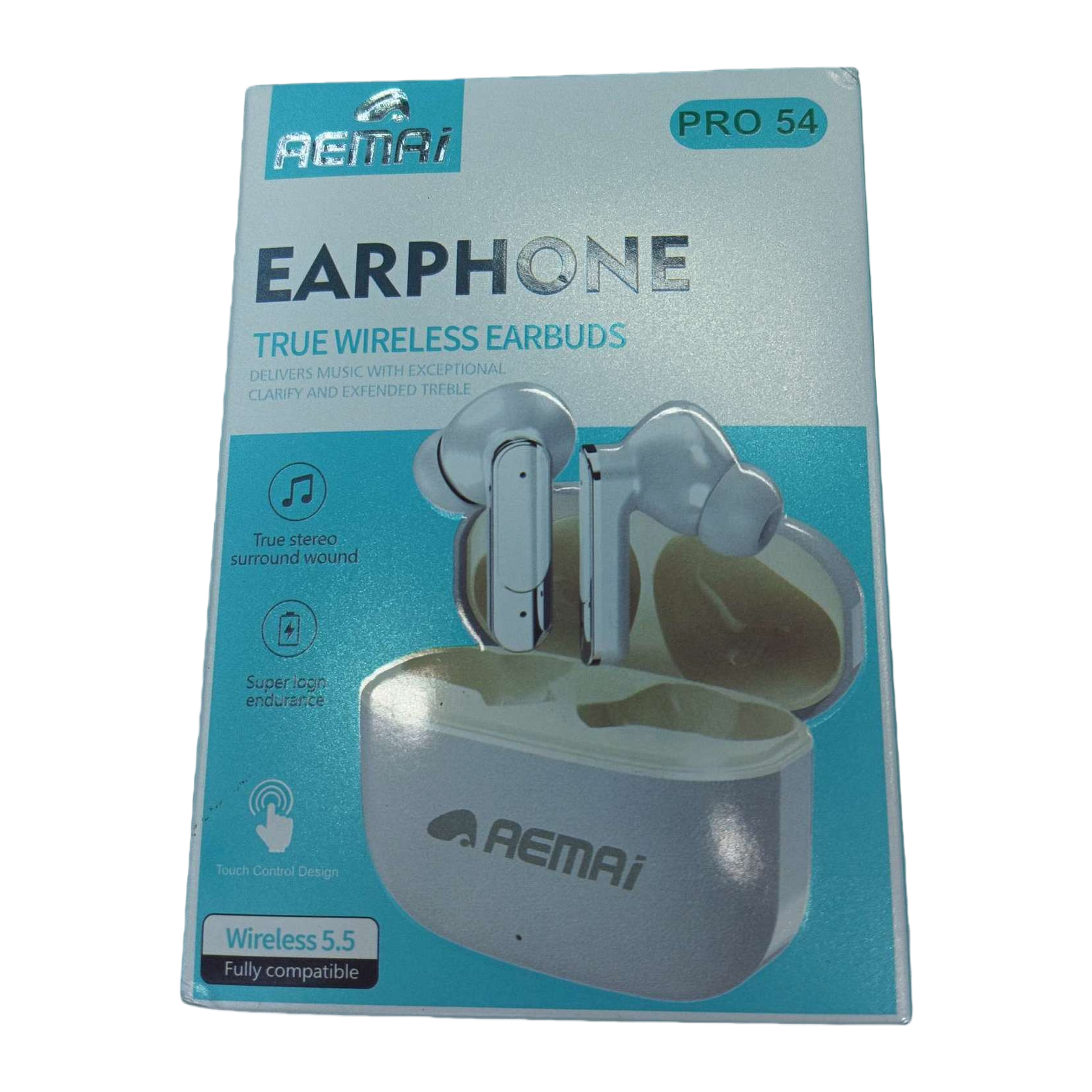 The headphones feature a fashionable blue and white packaging box, high-definition stereo sound, are lightweight and portable, suitable for multiple scenarios, and have a fashionable design Item Picture