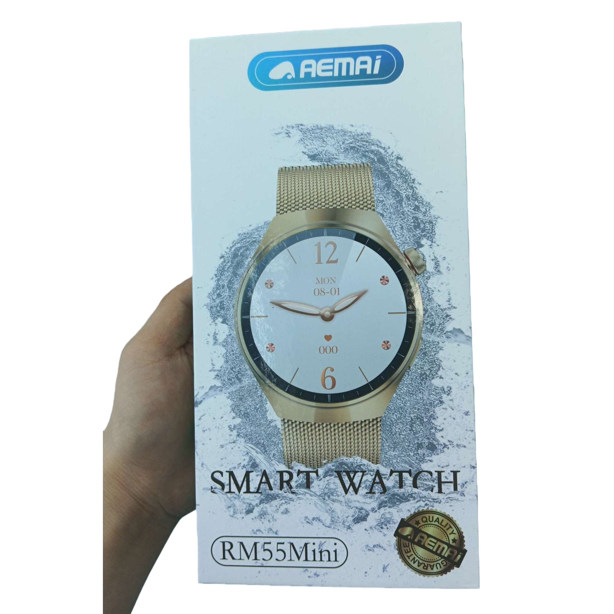 Golden strap smartwatch-specific packaging box, simple and elegant, portable storage box, gift box packaging, accessories display box Item Picture