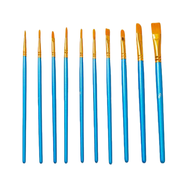 Blue handle, golden metal band, drawing pen set, multiple fine-tipped creative drawing tools, professional brush combination Item Picture