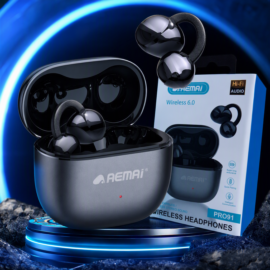 Fashionable white packaging box wireless headphones, high-definition stereo Bluetooth headphones, portable and suitable for sports Specification image