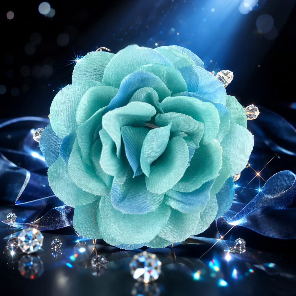 قماش أزرق أخضر ذو شعر مختصر Specification image