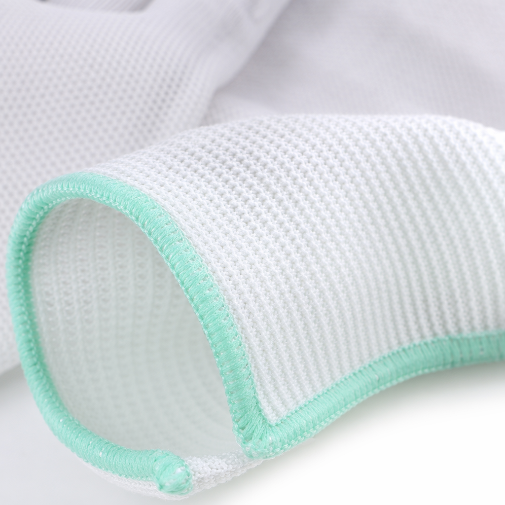 Guantes blancos suaves transpirables antideslizantes resistentes al desgaste múltiples escenas de trabajo suministros de protección laboral cómodos para las manos - 4