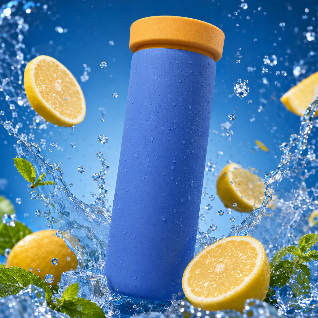 Azul thermal cup 304 acero inoxidable aislado al vacío taza de agua portátil Specification image