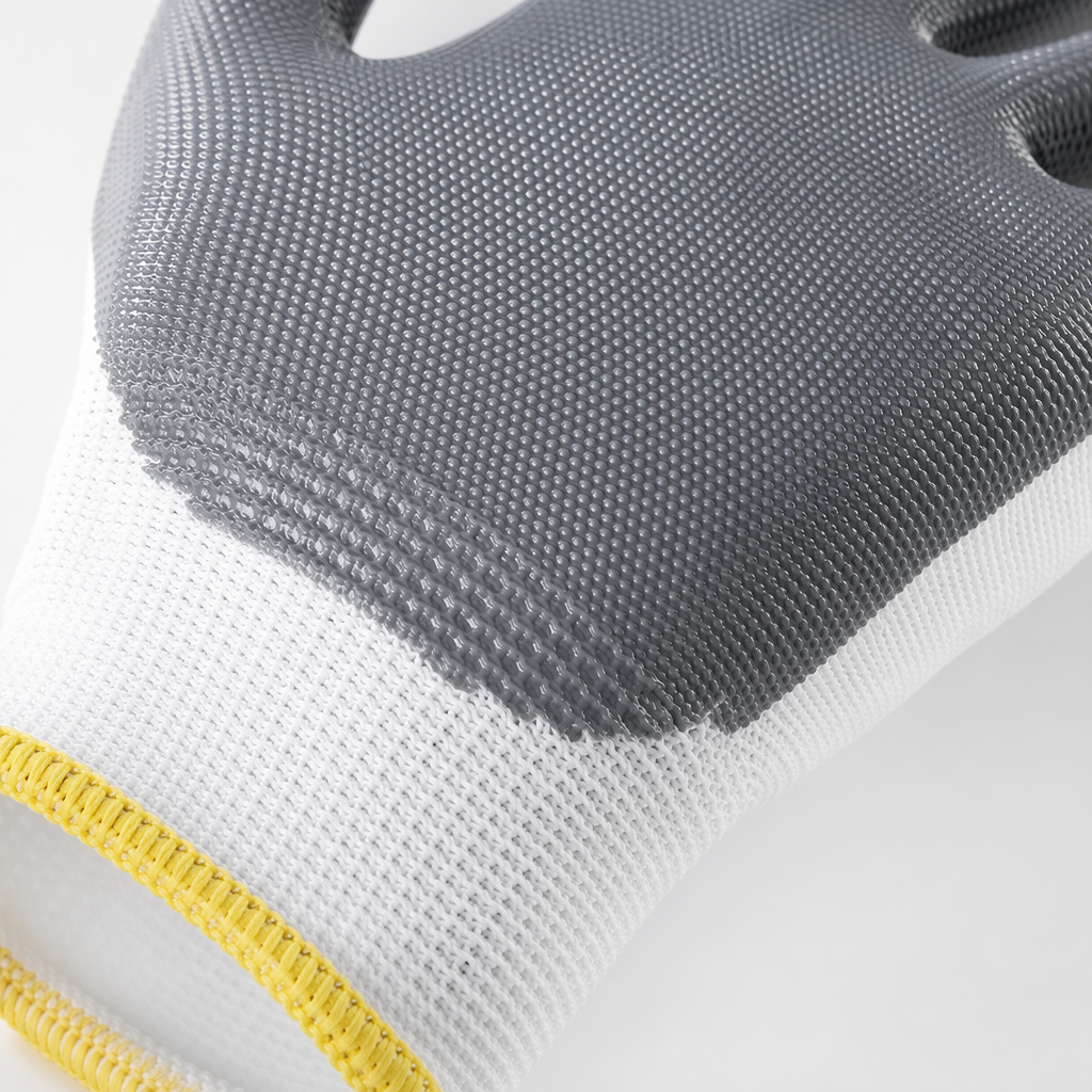 Guantes antideslizantes resistentes y duraderos guantes de trabajo de protección laboral guantes protectores transpirables grises gruesos guantes resistentes al aceite a prueba de aceite y polvo - 4