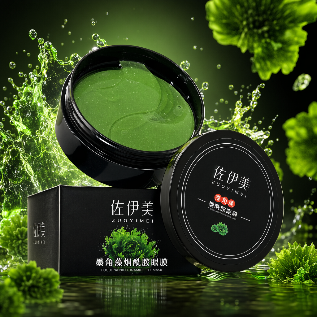 Zoe Meimo Cyanobacterium Nicotinamide Eye Mask Black Eye Mask Box and Eye Mask Jar Set Specification image