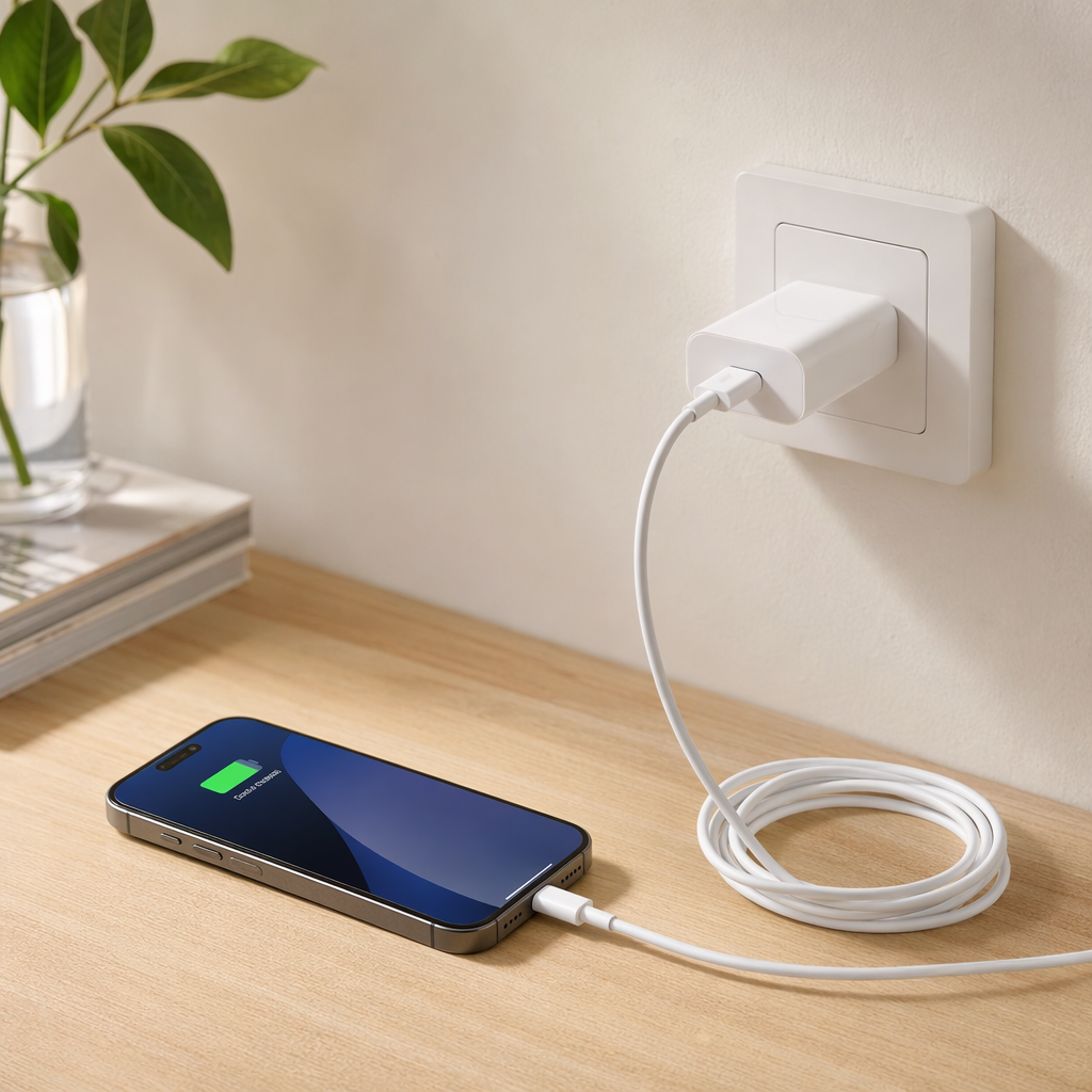 The multi-functional white charger packaging box is a portable storage box that is suitable for various charging devices. It features a simple design for organizing and storing details Picture